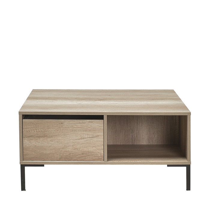 Hanah Home Mesa de Centro Topo con Estante de Almacenamiento